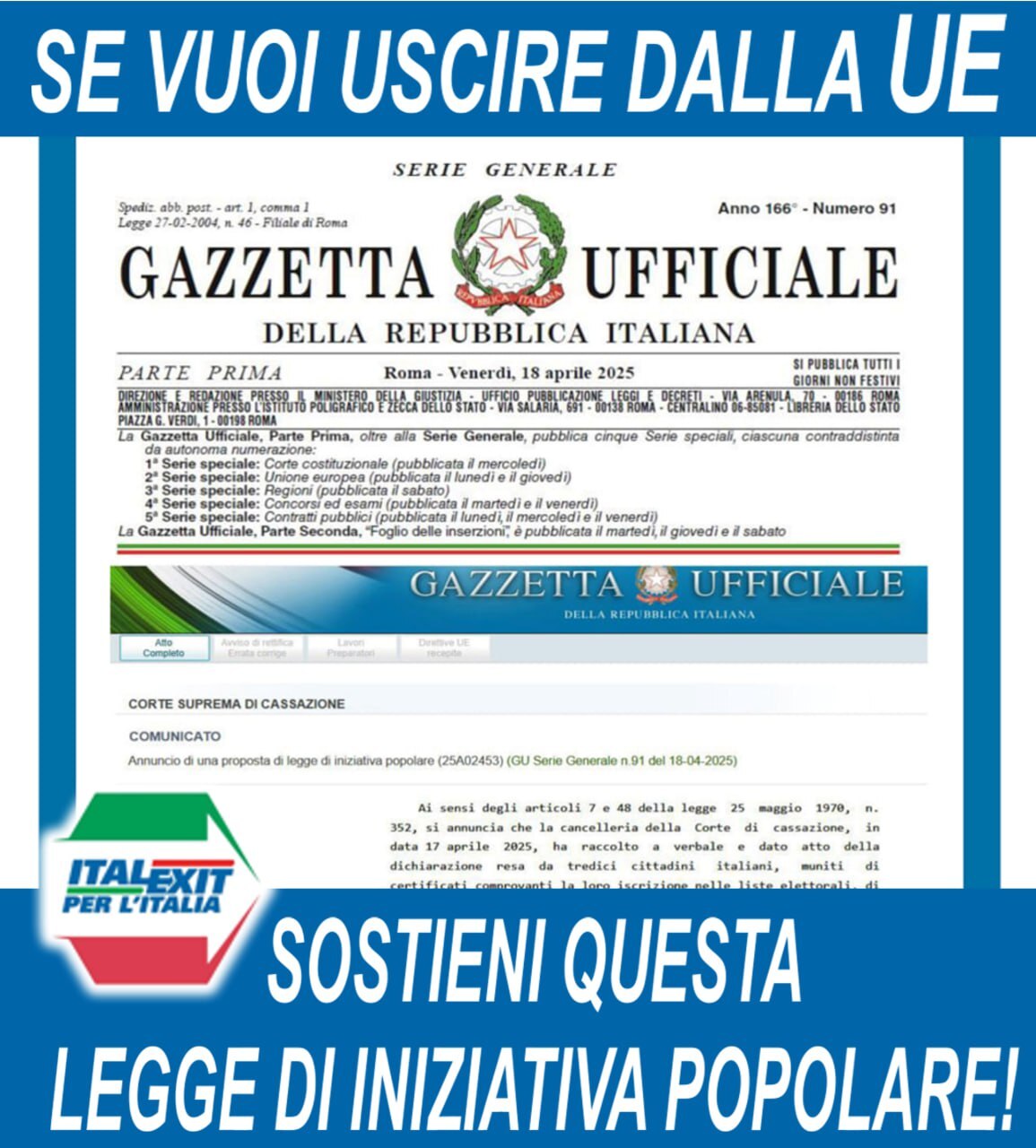 fac simile del comunicato stampa